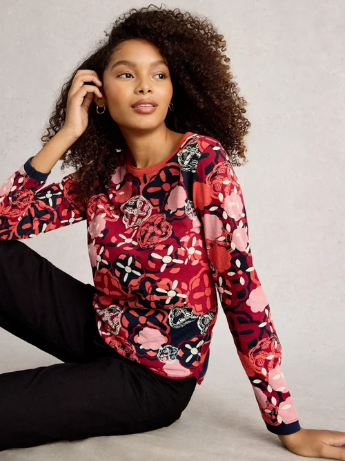 Langarmshirt Clara - Red Pr - 48 Bild 1