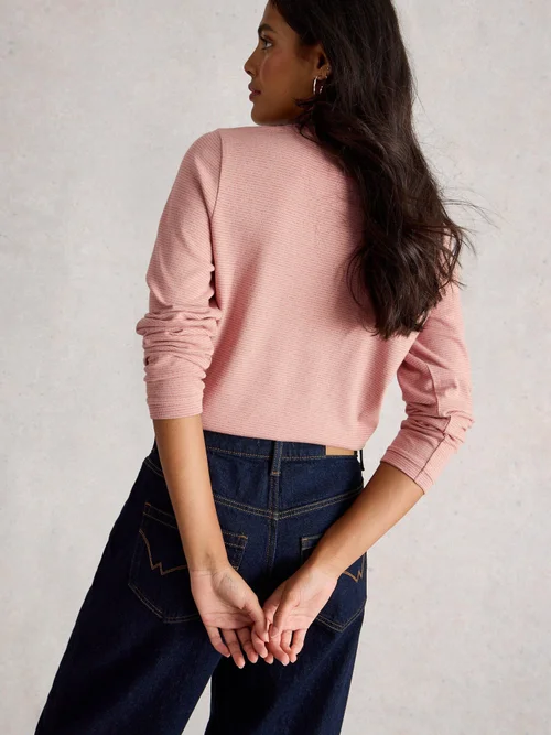 Langarmshirt Clara mit Glitzer - Dus Pink - 52 Bild 4