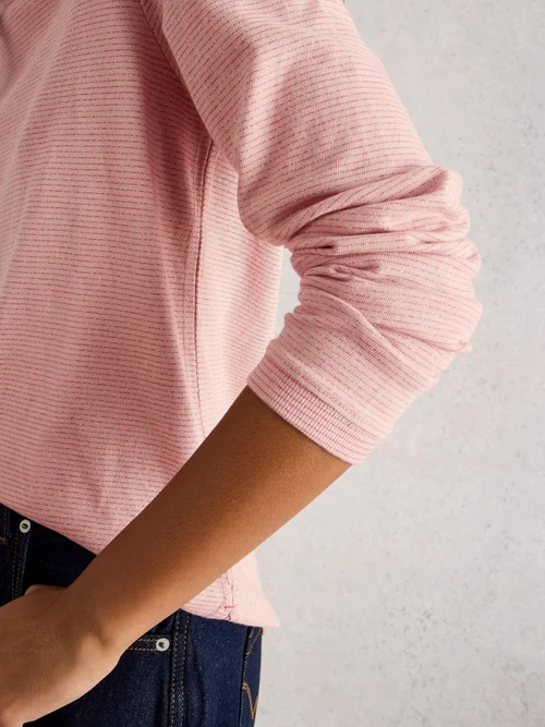 Langarmshirt Clara mit Glitzer - Dus Pink - 52 Bild 3