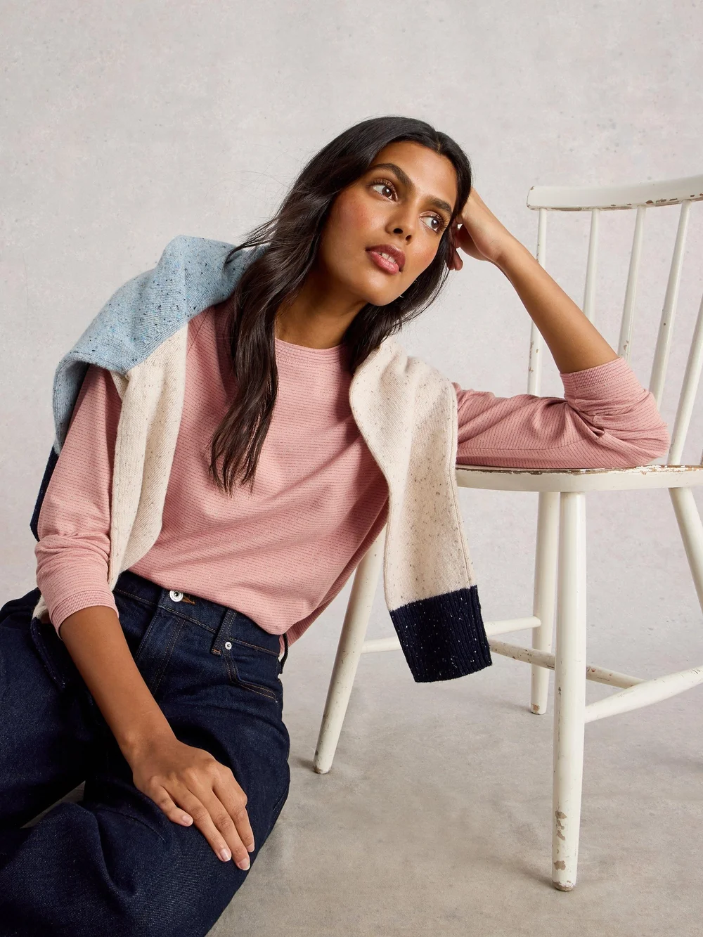 Langarmshirt Clara mit Glitzer - Dus Pink - 52 Bild 1