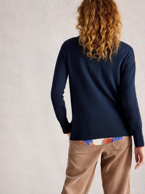 Floraler Pullover Olive - Navy Multi - 52 Bild 4