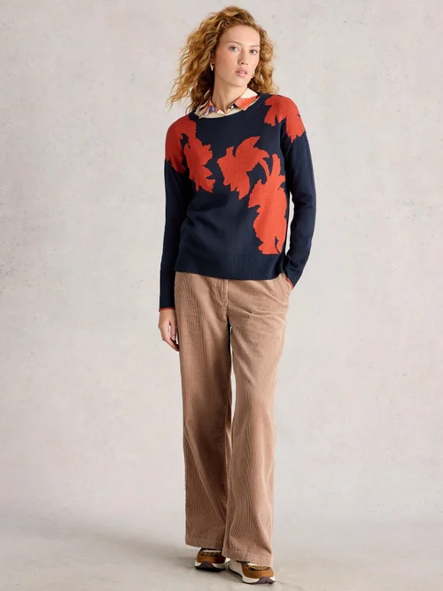 Floraler Pullover Olive - Navy Multi - 52 Bild 2