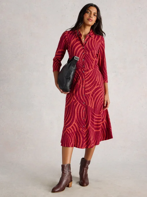 Glitzerndes Jerseykleid Rua - Red Pr - 52/R Bild 2