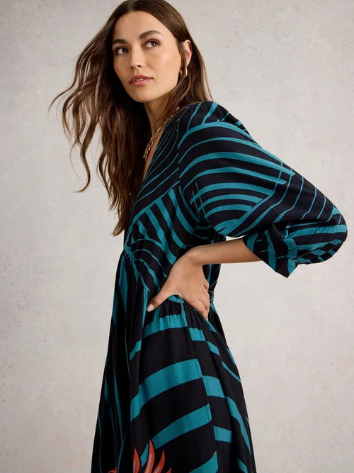 Midikleid Lucy - Blk Mlt - 52/R Bild 3