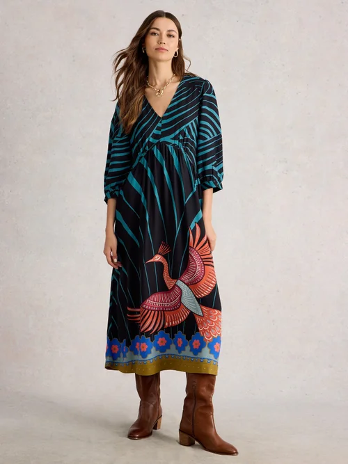 Midikleid Lucy - Blk Mlt - 52/R Bild 2