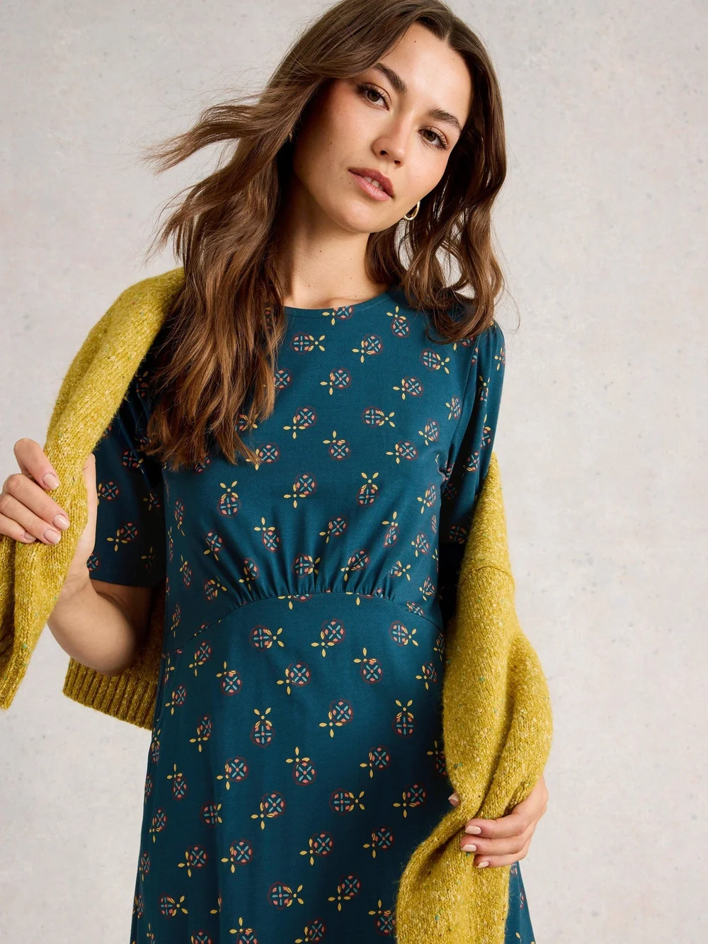 Jerseykleid Olivia - Teal Pr - 44/R Bild 1