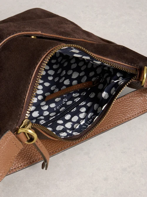 Mini-Umhängetasche Sophia aus Wildleder Bild 3