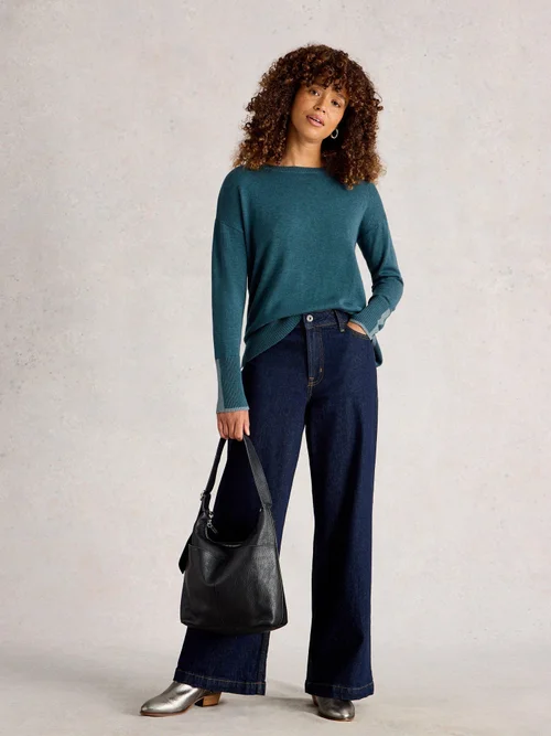 Pullover Olive - Mid Blue - 42 Bild 2