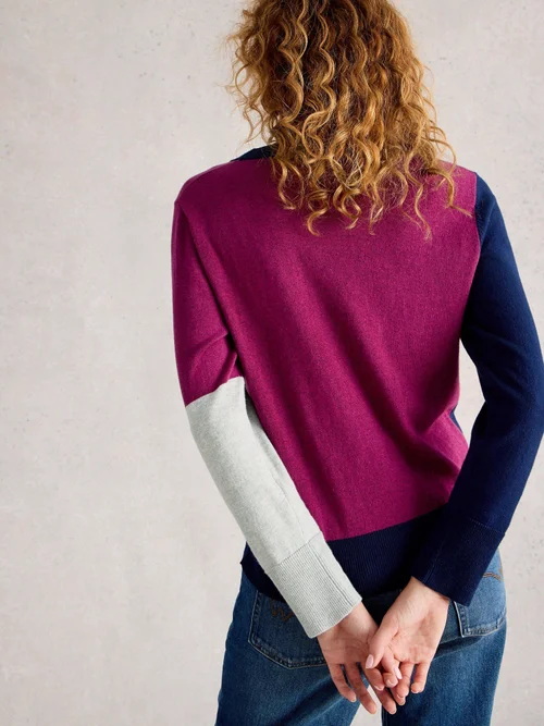 Abstrakter Pullover Katie - Navy Multi - 52 Bild 4