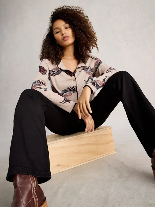 Bedruckte Strickjacke Lulu - Nat Pr - 52 Bild 1