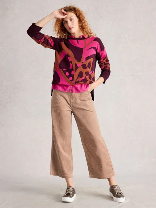 7/8-Kordhose Tia mit weitem Bein - Lgt Nat - 52/S Bild 2