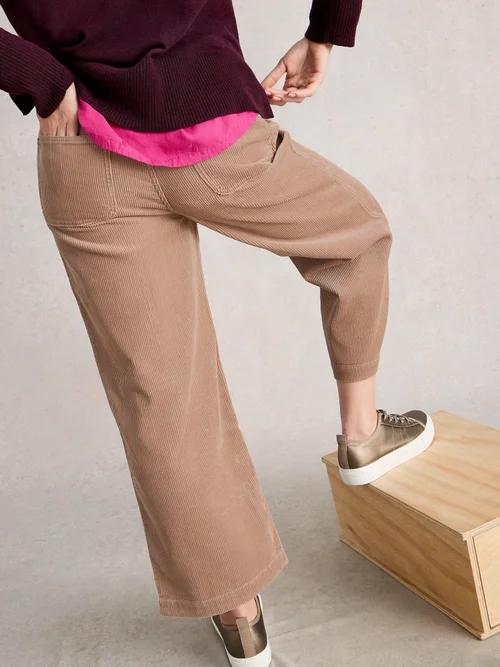 7/8-Kordhose Tia mit weitem Bein - Lgt Nat - 52/S Bild 4