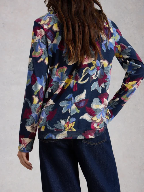 Langarmshirt Weaver - Navy Pr - 52 Bild 4