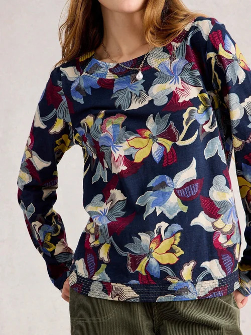 Langarmshirt Weaver - Navy Pr - 52 Bild 3