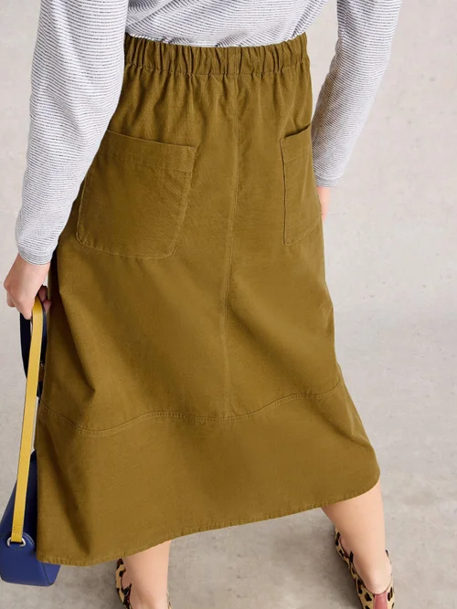 Kordmidirock Tilly - Khaki Grn - 52/R Bild 4