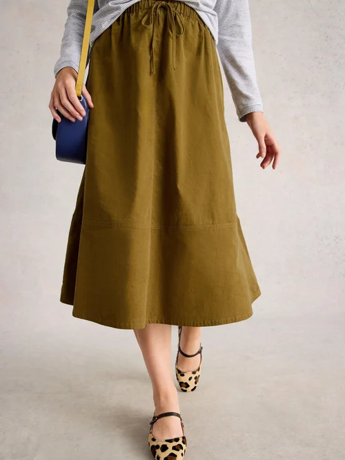 Kordmidirock Tilly - Khaki Grn - 52/R Bild 1