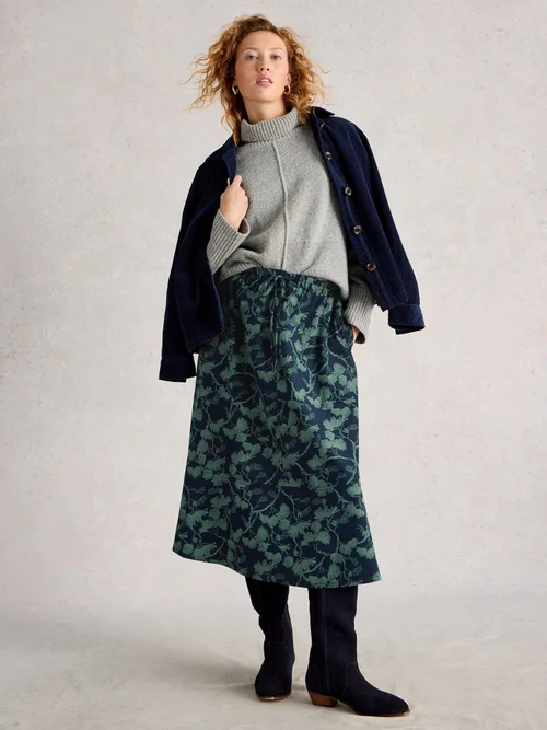Kordmidirock Tilly - Navy Pr - 44/R Bild 1