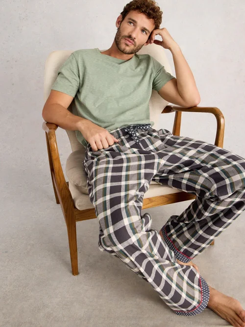 Pyjamahose Moorland aus Flanell - Grey Mlt - XXL Bild 3