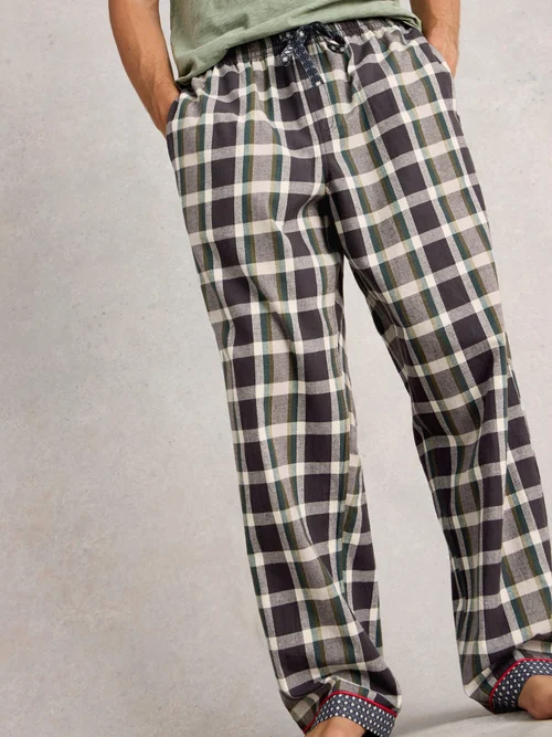 Pyjamahose Moorland aus Flanell - Grey Mlt - XXL Bild 1