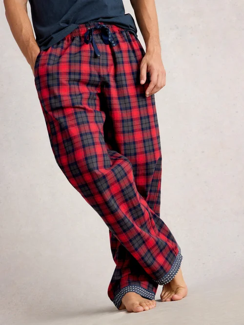 Pyjamahose Moorland aus Flanell - Red Mlt - XXXL Bild 1