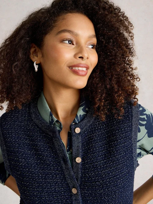 Glitzerweste Belle - Dark Navy - 48 Bild 1