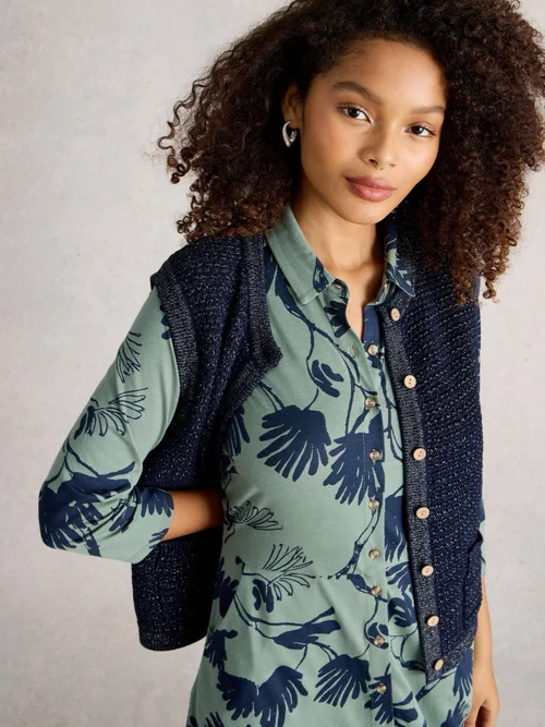 Glitzerweste Belle - Dark Navy - 48 Bild 3