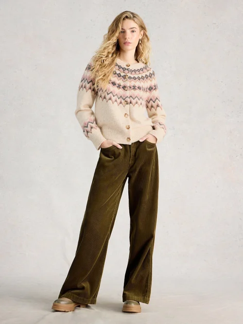 Strickjacke Arctic Fairisle - Nat Mlt - 52 Bild 2