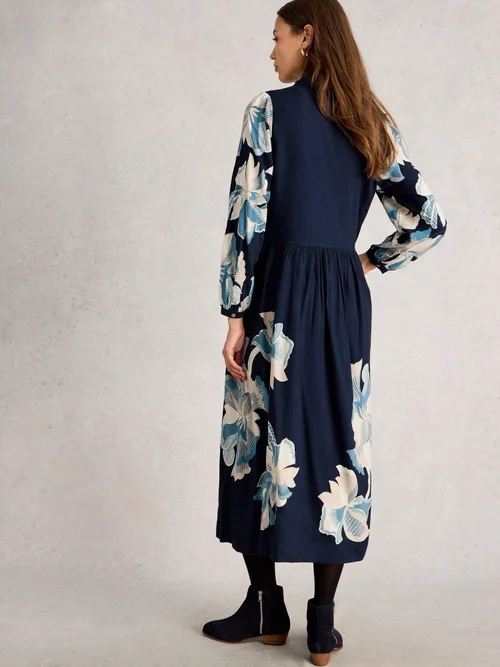 Blusenkleid Claire - Navy Pr - 44/R Bild 4