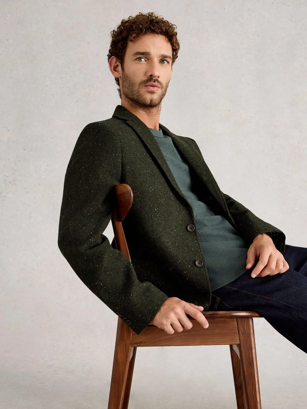 Sakko Donegal - Green Mlt - 46 Bild 1