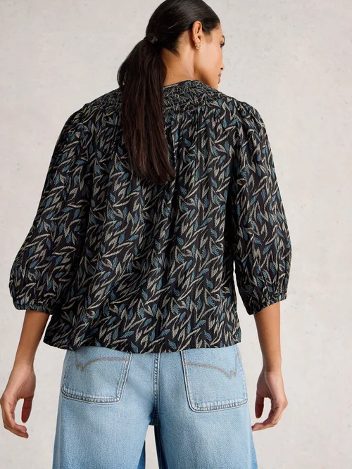 Bluse Remi Metallic - Blk Mlt - 40 Bild 4