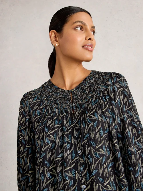 Bluse Remi Metallic - Blk Mlt - 52 Bild 3