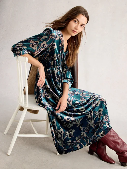 Samtkleid Lucy - Blue Mlt - 52/R Bild 1