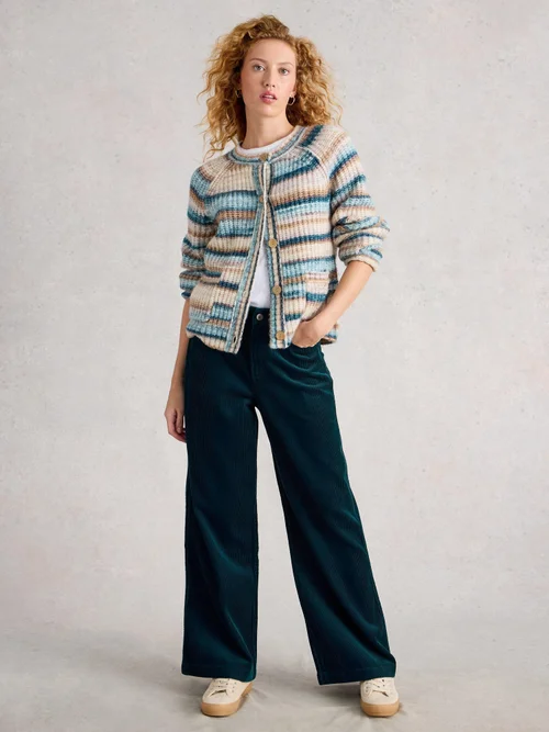 Kordhose Ayla mit weitem Bein - Dk Teal - 50/R Bild 2