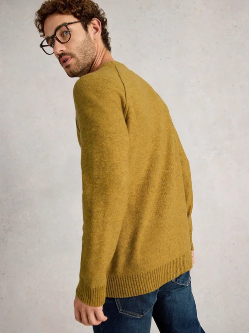 Lamwollpullover Milton - Mid Yellow - XXXL Bild 4