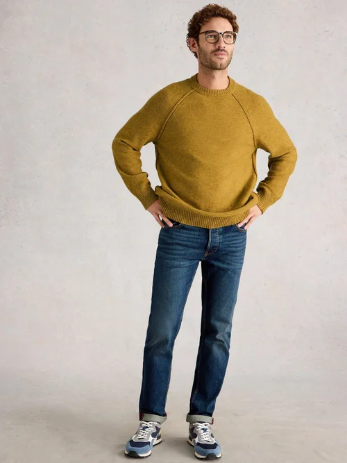 Lamwollpullover Milton - Mid Yellow - XXXL Bild 2