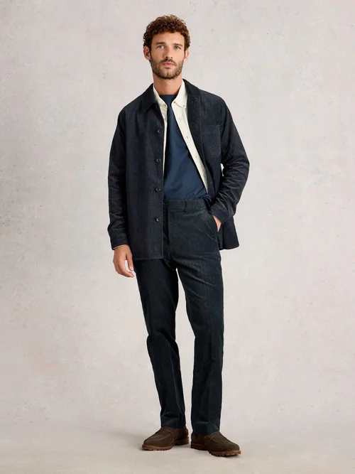 Hose mit Fischgrätmuster - Charc Grey - 40/R Bild 2