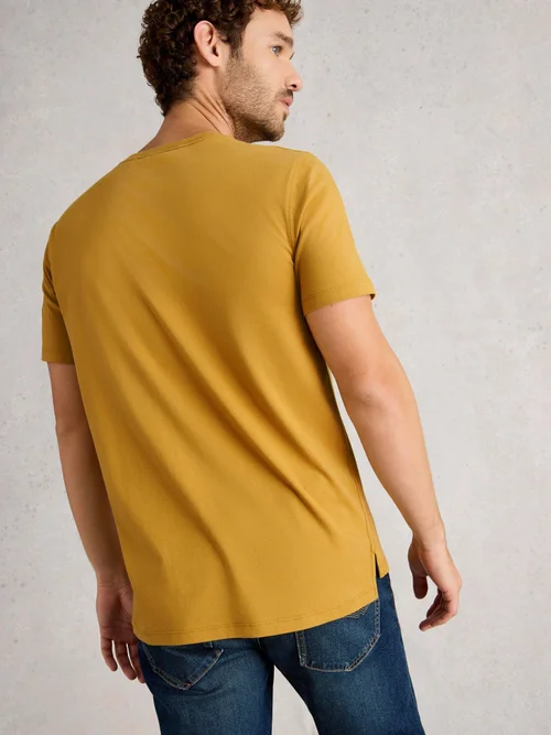 T-Shirt Abersoch mit Fahrradkettenmotiv - Yellow Pr - XXXL Bild 4