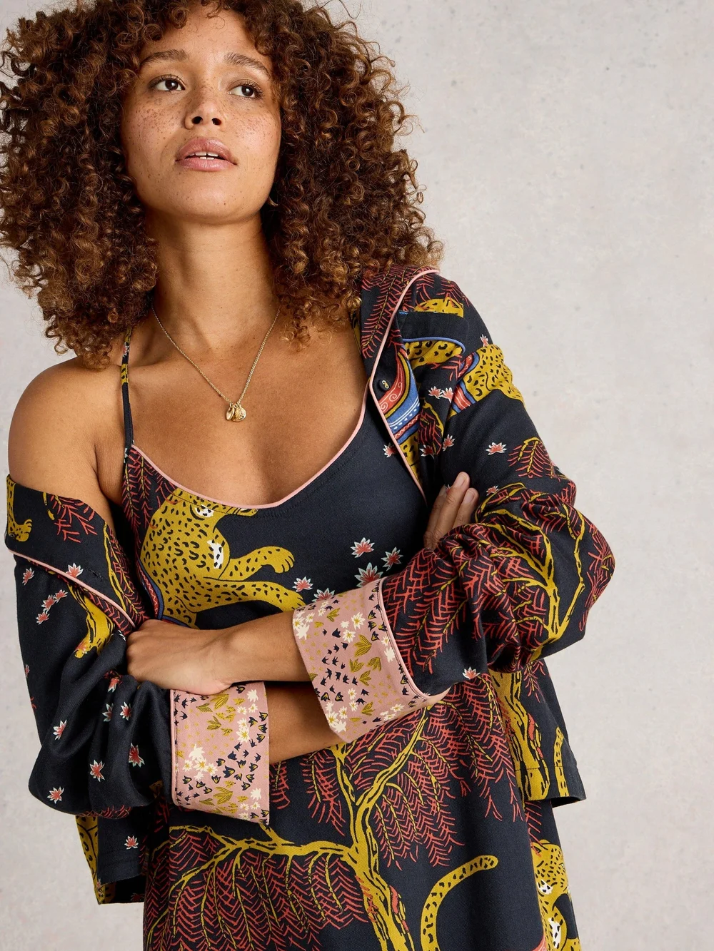 Trägernachthemd Iris - Blk Mlt - XXXL Bild 1