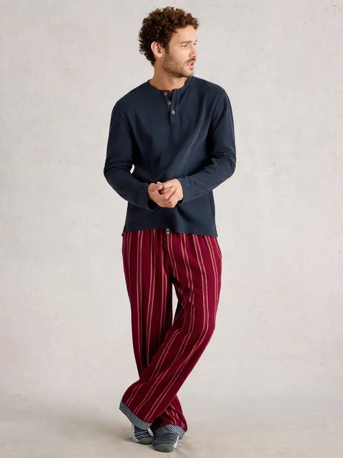 Pyjamatop Henley - Dark Navy - XXXL Bild 2