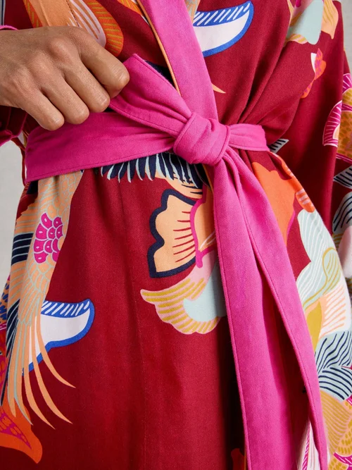 Morgenrock Nina - Red Mlt - XXL Bild 3