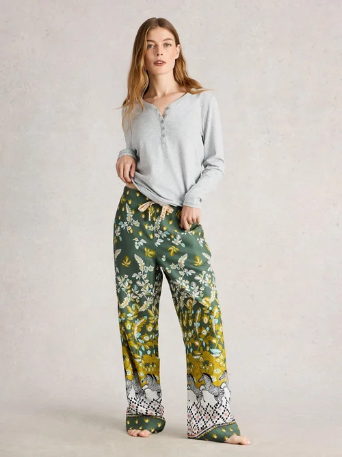 Pyjamahose Nina - Green Pr - XXXL/S Bild 2