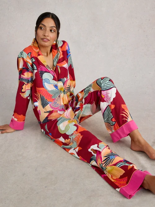 Pyjamahose Nina - Red Mlt - XL/R Bild 1
