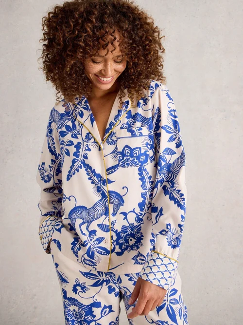 Pyjamaoberteil Nina - Pink Pr - XXXL Bild 3