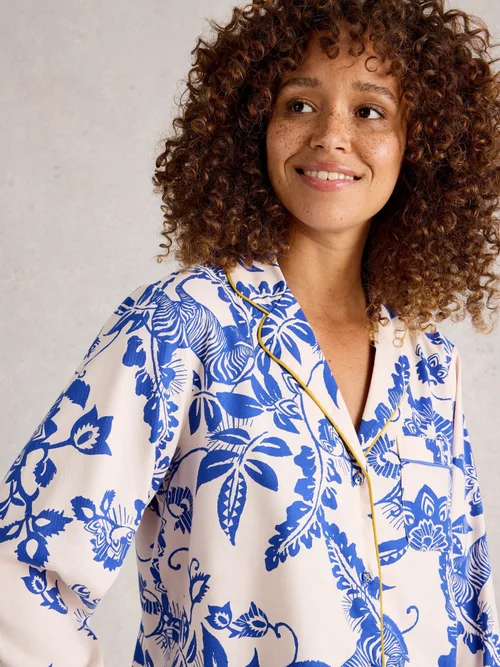 Pyjamaoberteil Nina - Pink Pr - XXXL Bild 1