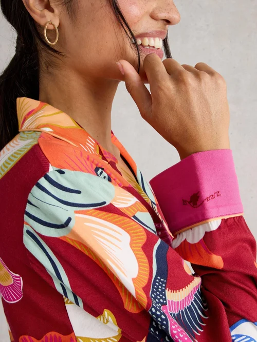 Pyjamaoberteil Nina - Red Mlt - XXXL Bild 3