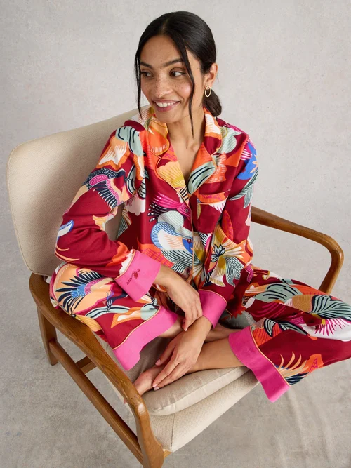 Pyjamaoberteil Nina - Red Mlt - XXXL Bild 1