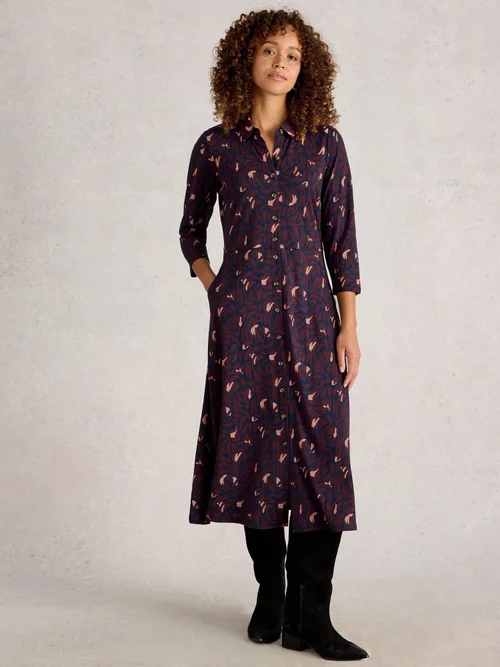 Blusenkleid Rua aus Jersey - Navy Multi - 52/R Bild 2