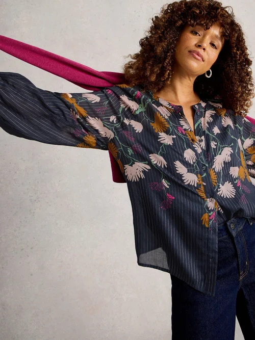 Bluse Yoki - Navy Multi - 52 Bild 1