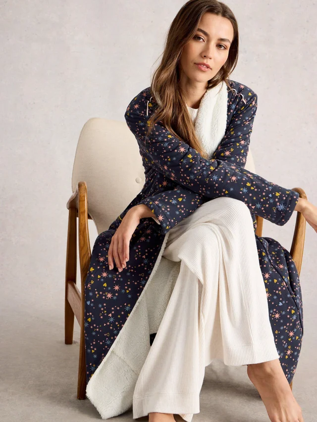 Gefütterter Bademantel Ava