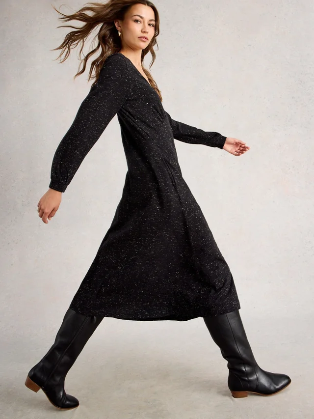 Glitzerndes Jerseykleid Megan